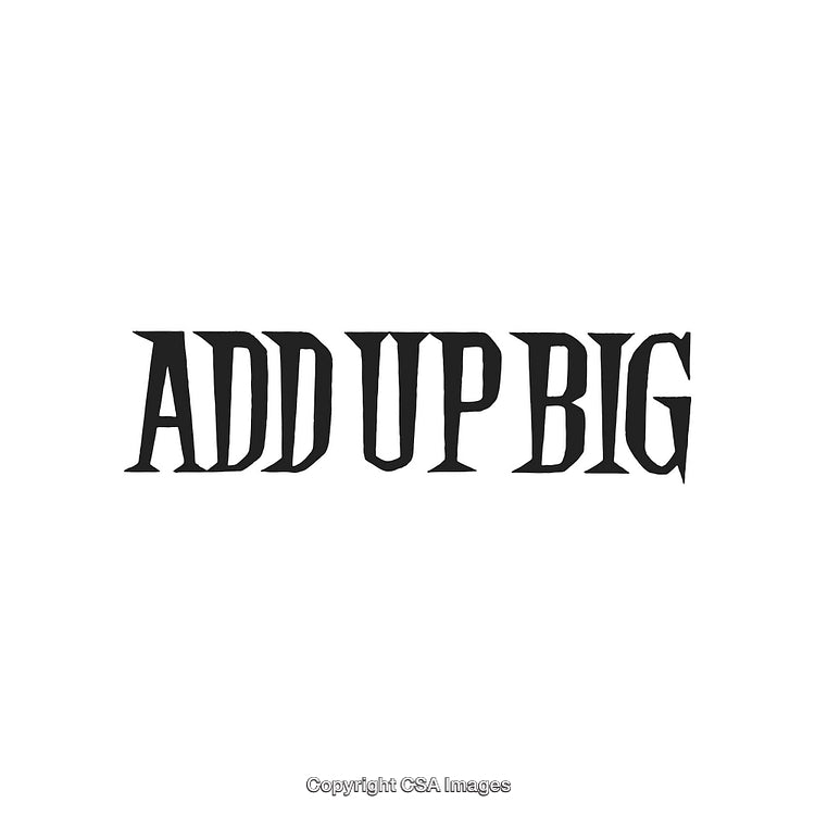 Abstract Text Illustration with Bold Serif Typography on White Background