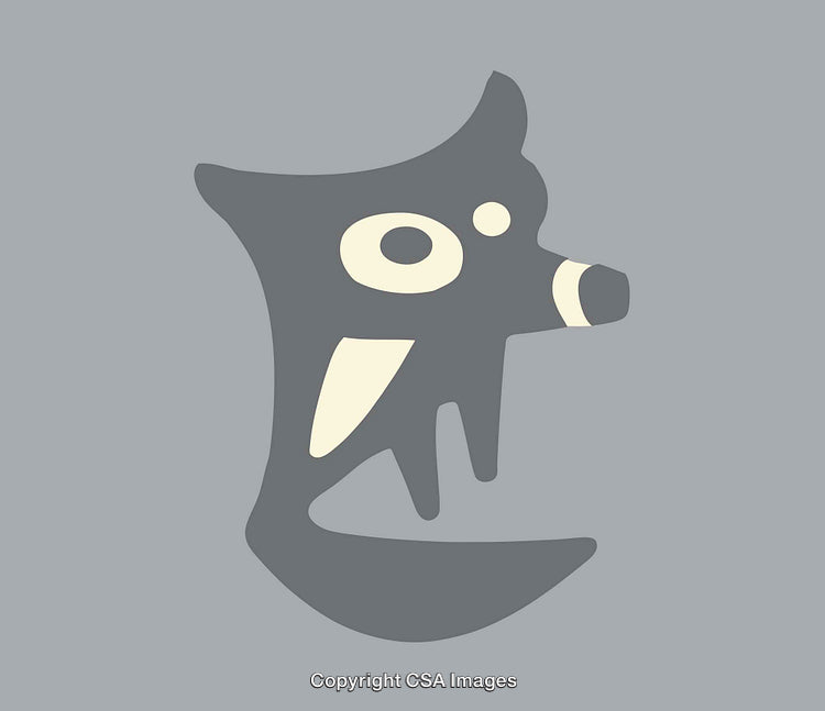 Abstract Artistic Illustration of a Stylized Animal in a Minimalist Design