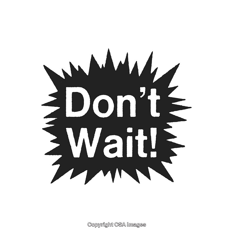 Bold Motivational Text Design in Black and White
