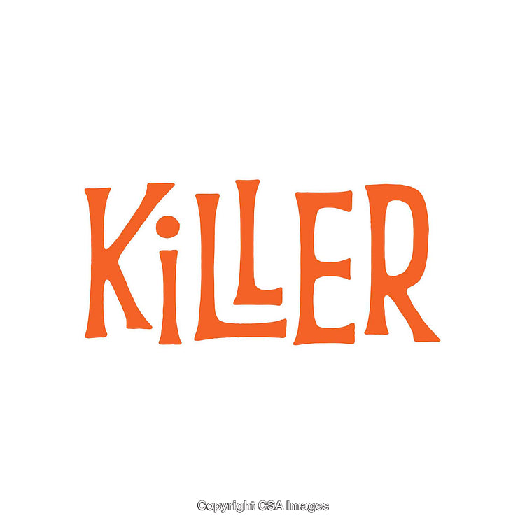 Bold Orange Text on White Background with Unique Typography