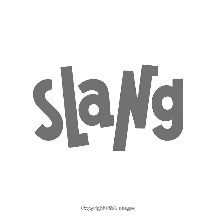 Graphic Vector of the Word 'Slang' in Creative Design