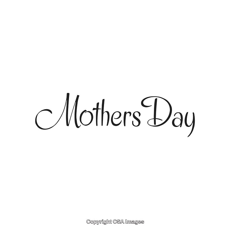 Elegant Text Depicting Mother's Day Celebration With Decorative Script Style