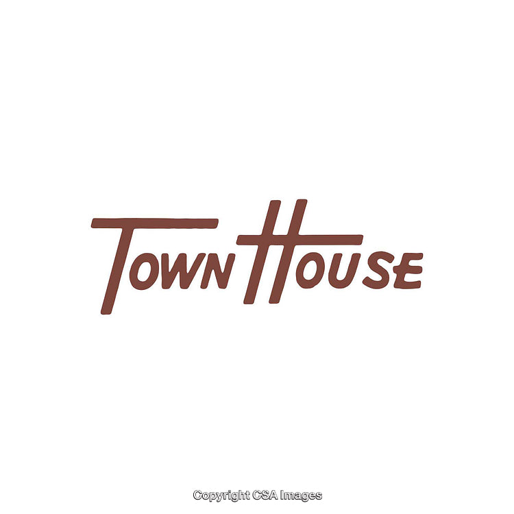 Elegant Typeface Logo Featuring the Words Town House in a Stylish Design