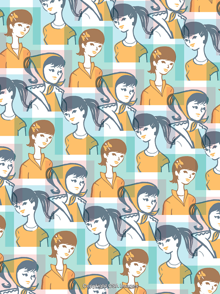 Women's head pattern
