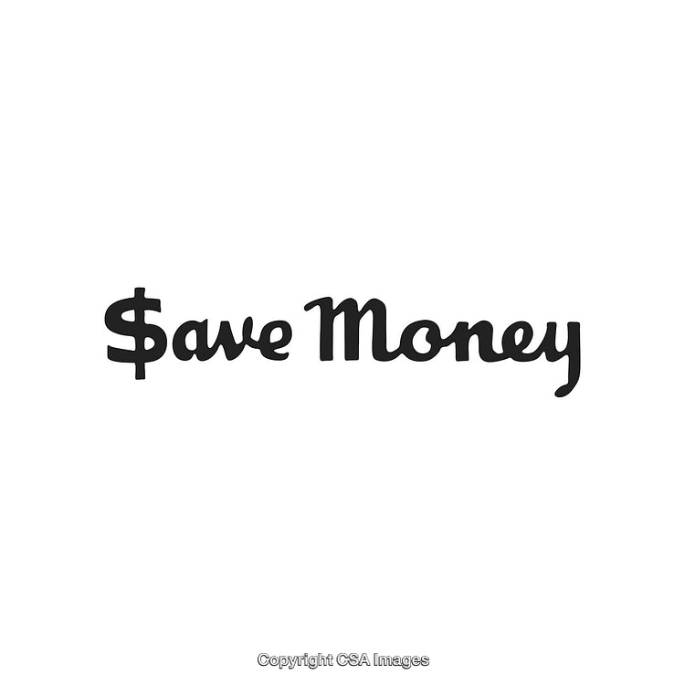 Creative Design Emphasizing Saving Money in a Fun Illustrative Style