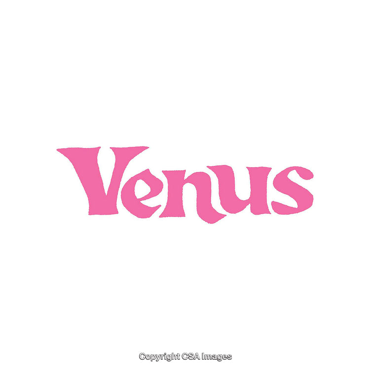Pink Word Design Featuring Stylish Typography on White Background