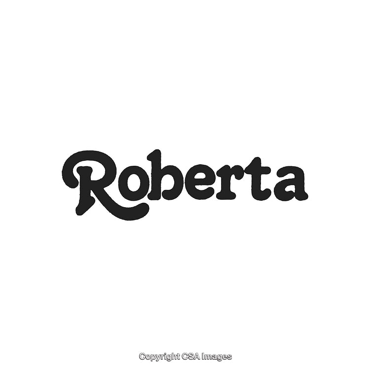 Elegant Calligraphic Text Featuring the Name 'Roberta' in Bold Typography