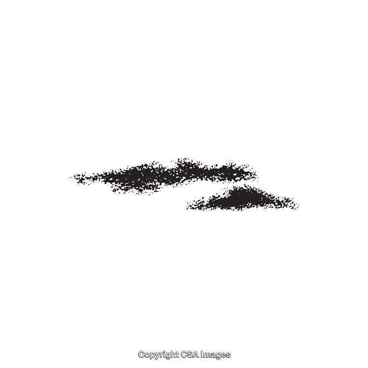 Abstract Monochrome Dingbat Shapes on Isolated White Background