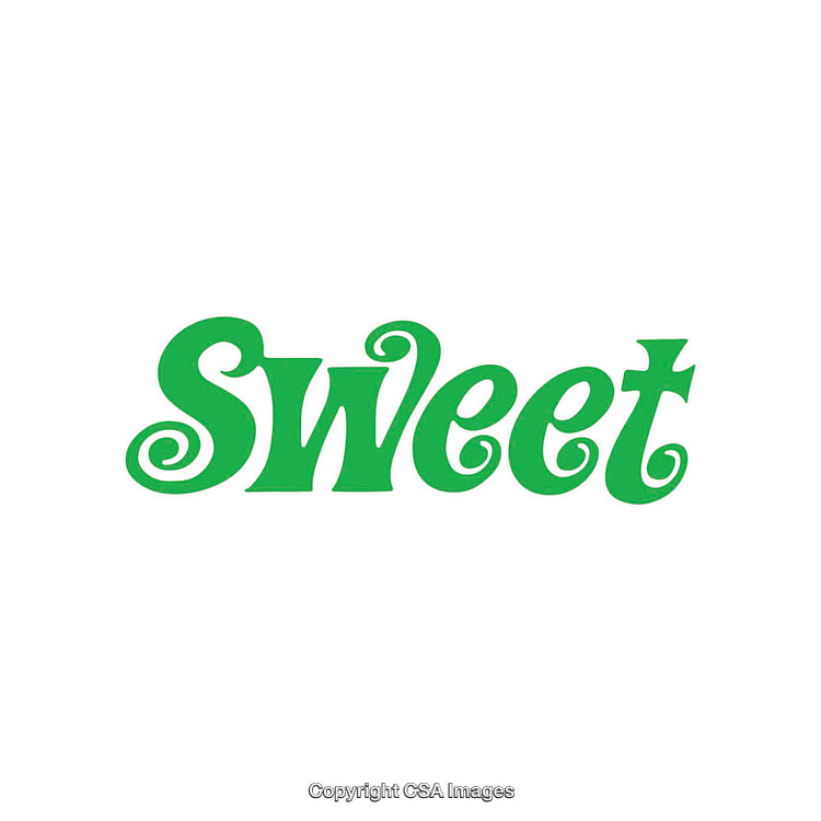 Simple Green Word Art with Swirly Text Design on Plain Background