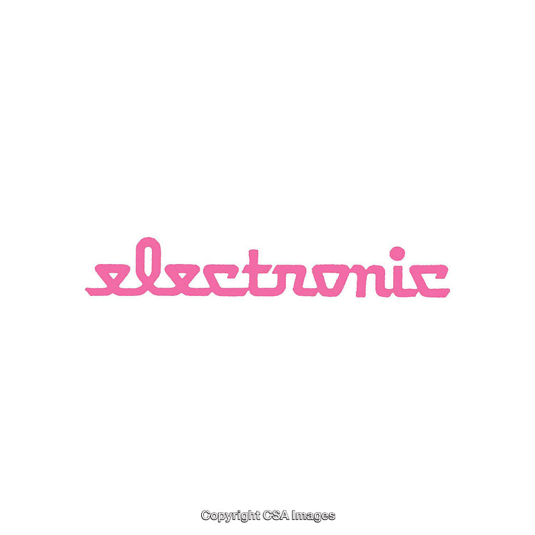 Pink Stylized Text Illustration on White Background