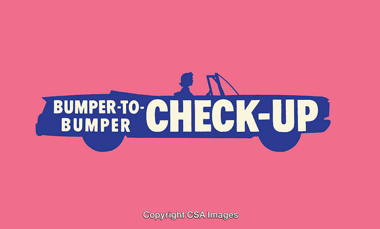 Retro Styled Vehicle Logo with Bold Typography on Colorful Background
