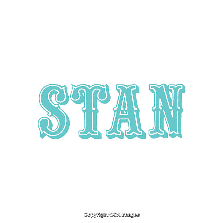 Retro Styled Text Illustration in Teal and Vintage Typography Design