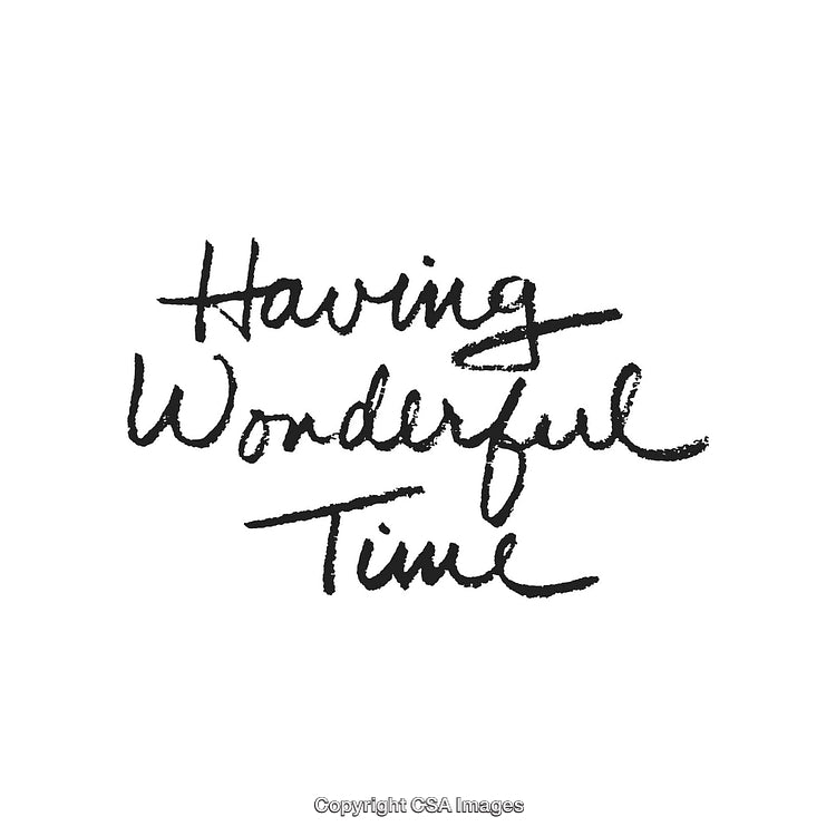 Elegant Handwritten Message of Joyful Moments and Positivity on White Background