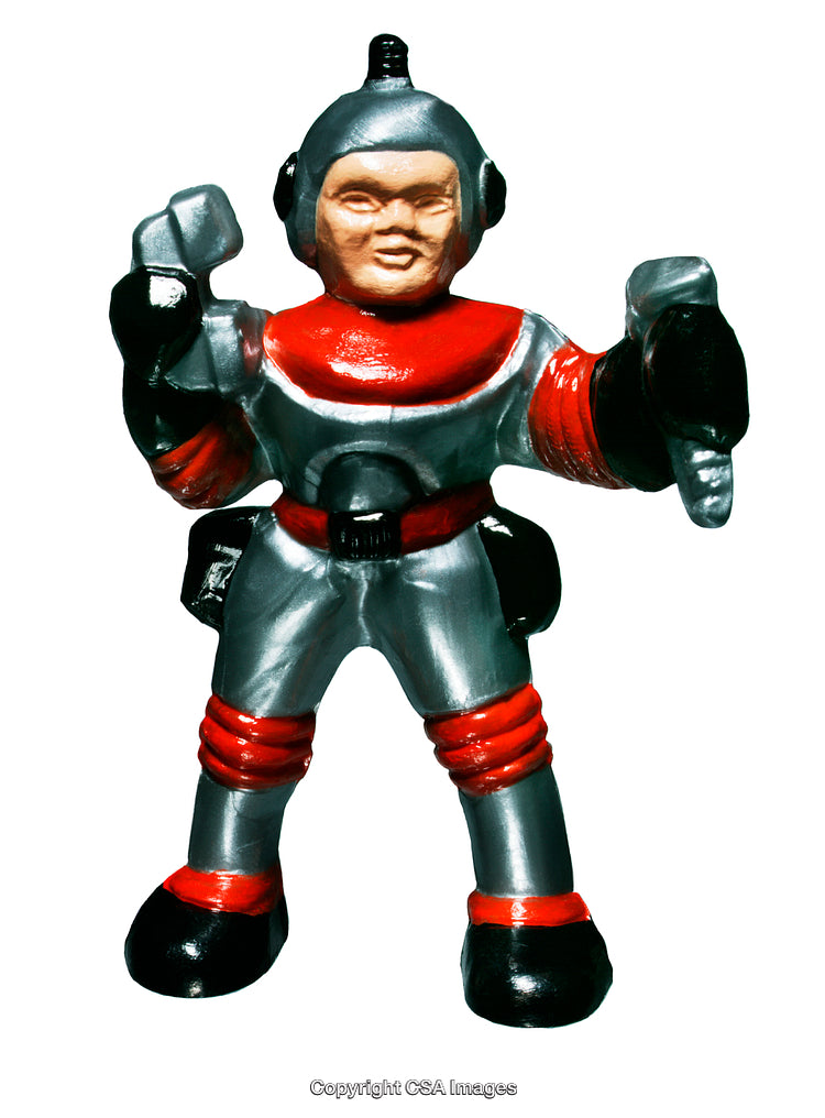Vintage Plastic Toy Figurine Depicting a Sci-Fi Space Explorer