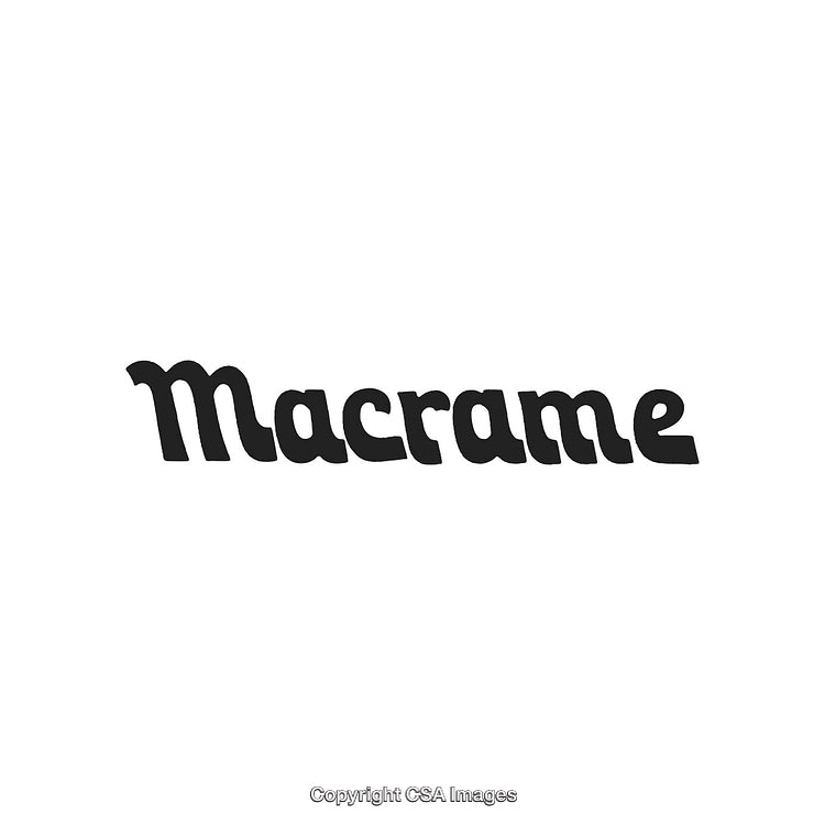 Macrame Text Art Showcasing a Stylish and Unique Typeface Design