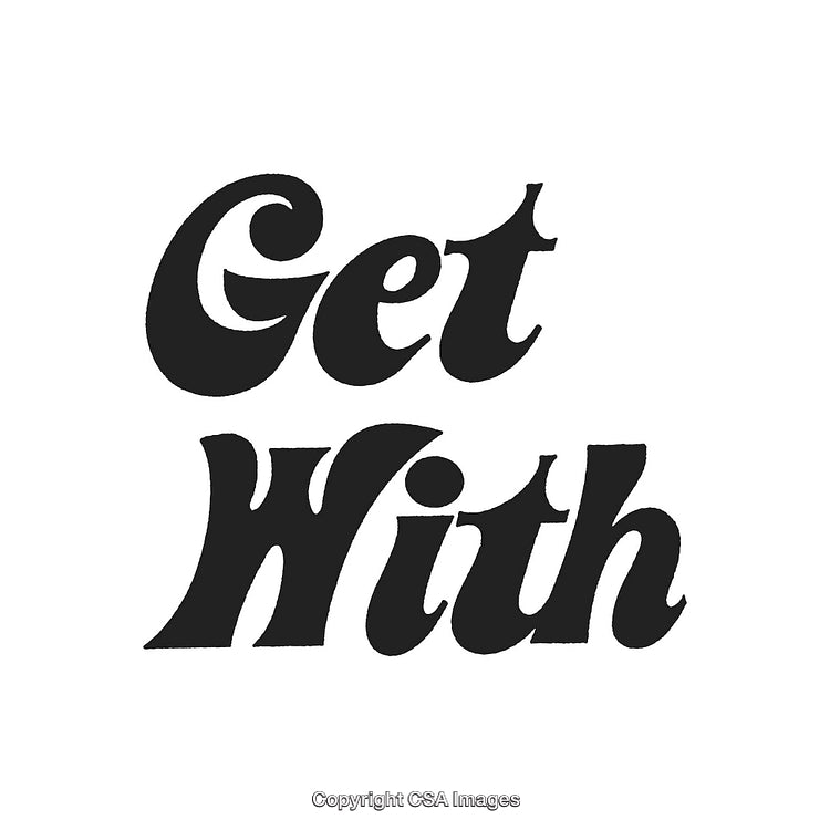 Stylized Black Text Composition Isolated on a Plain White Background