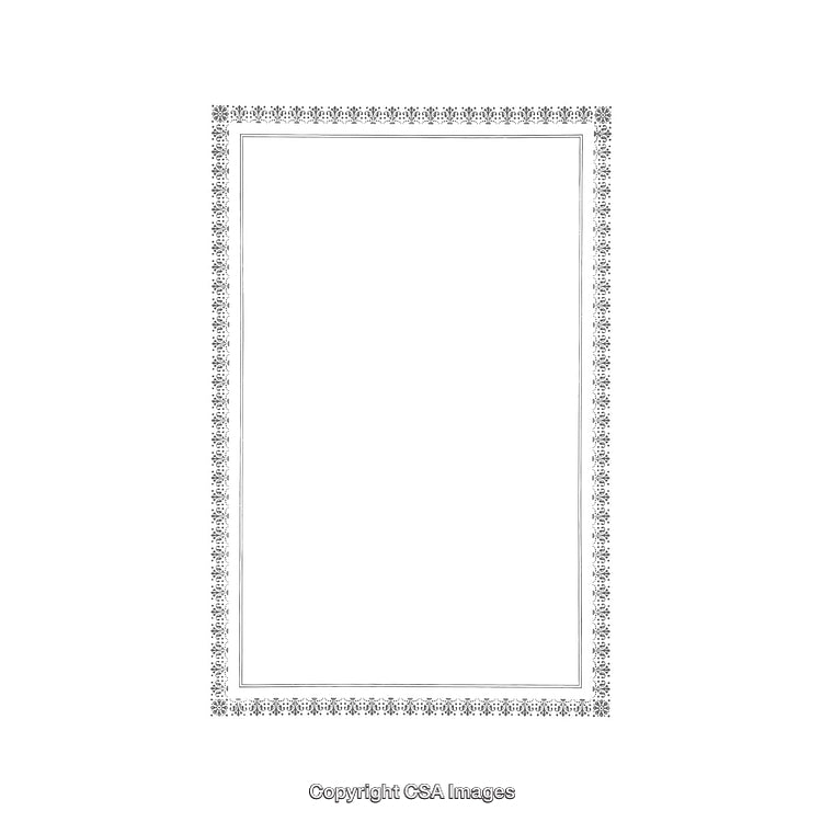 Elegant Ornamental Border With Intricate Design Suitable for Various Uses
