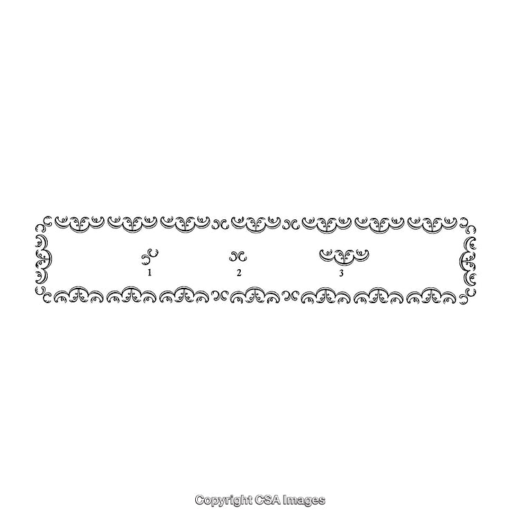 Elegant Black-And-White Decorative Border Design Patterns