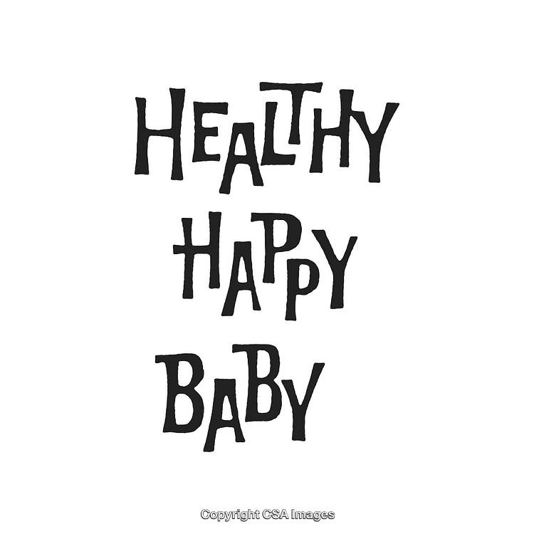 Modern Handwritten Typography Text Featuring Positive Baby Messages