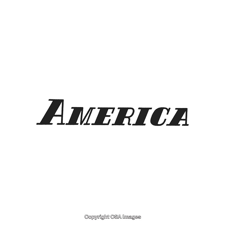 Stylized Black Text Design Featuring the Word America in Bold Font