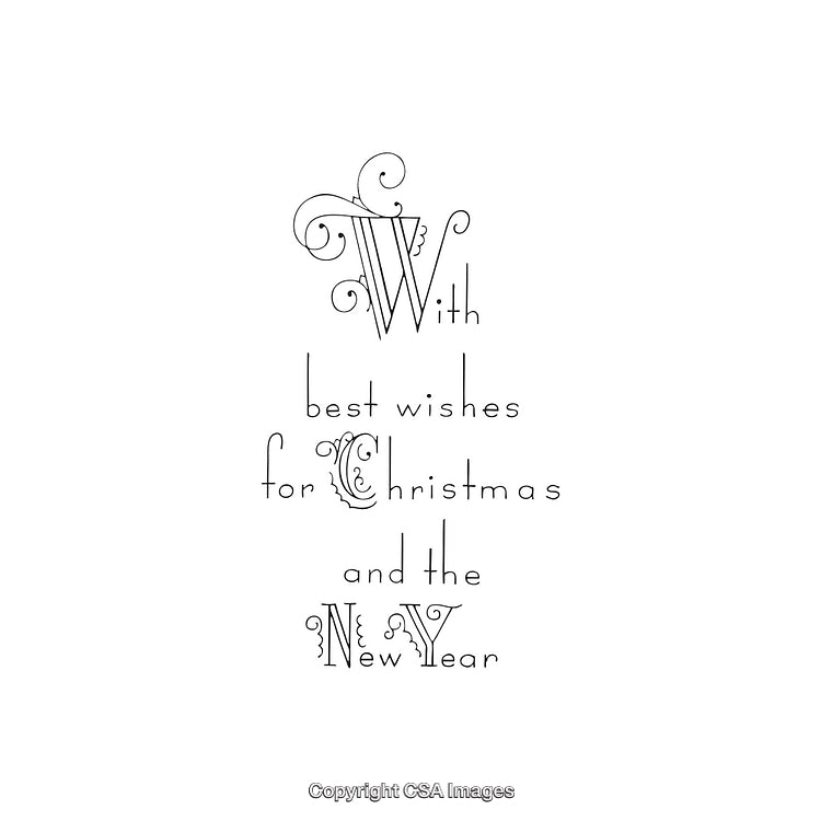 Elegant Christmas And New Year Text Design With Festive Calligraphy