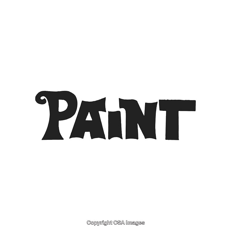 Artistic Black Paint Typography With Playful and Creative Font Design