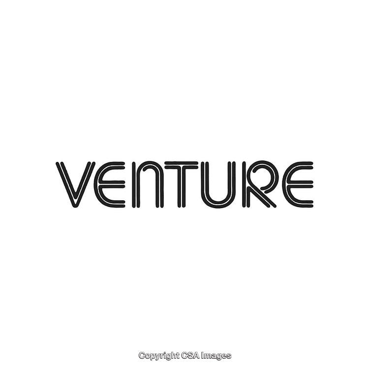 Minimalist Typography Logo Design Featuring the Word 'Venture' in Stylish Font