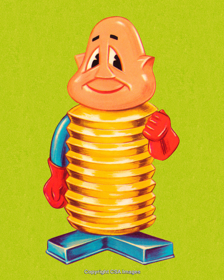Playful Cartoon Character Representing Cheerful Personality With Bold Colors