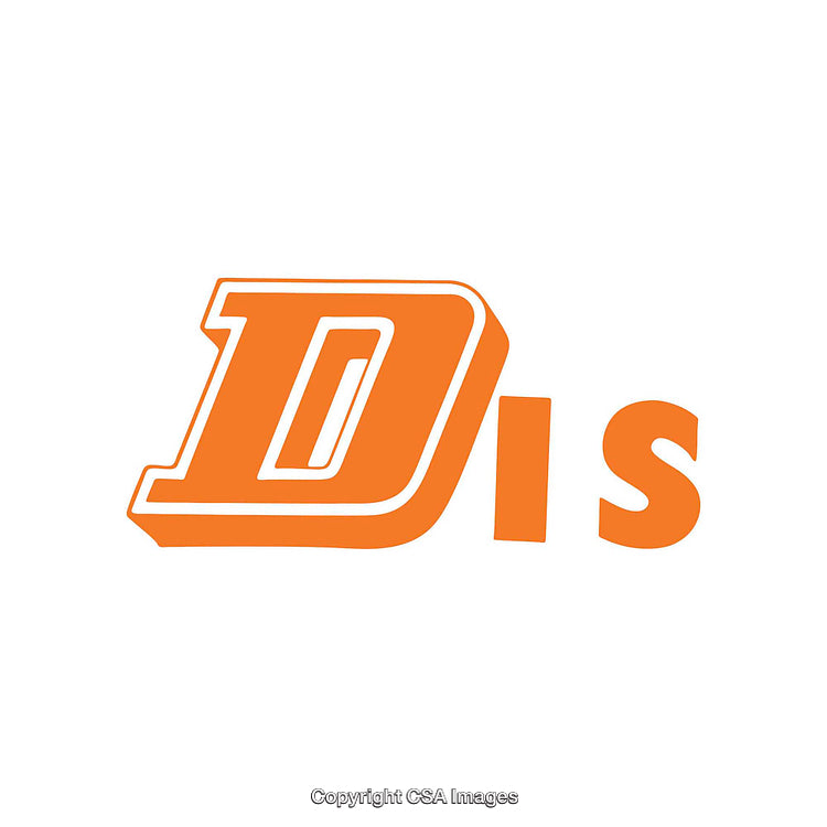 Orange Stylized Text Illustration on a White Background