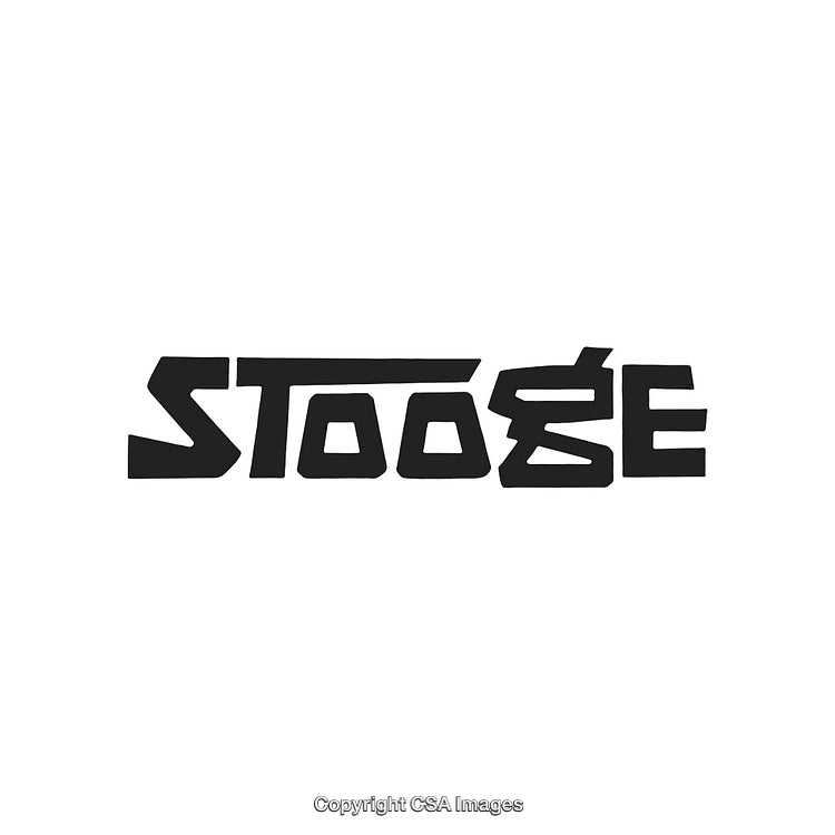 Stylized Black Typography Design with Unique Lettering on White Background