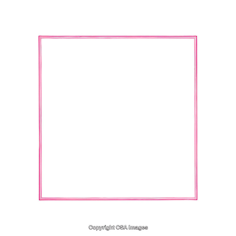 Minimal Pink Frame Isolated on White Background for Artistic Creations