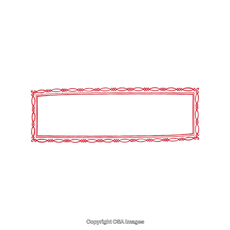 Elegant Red Decorative Border Design for Invitations or Announcements