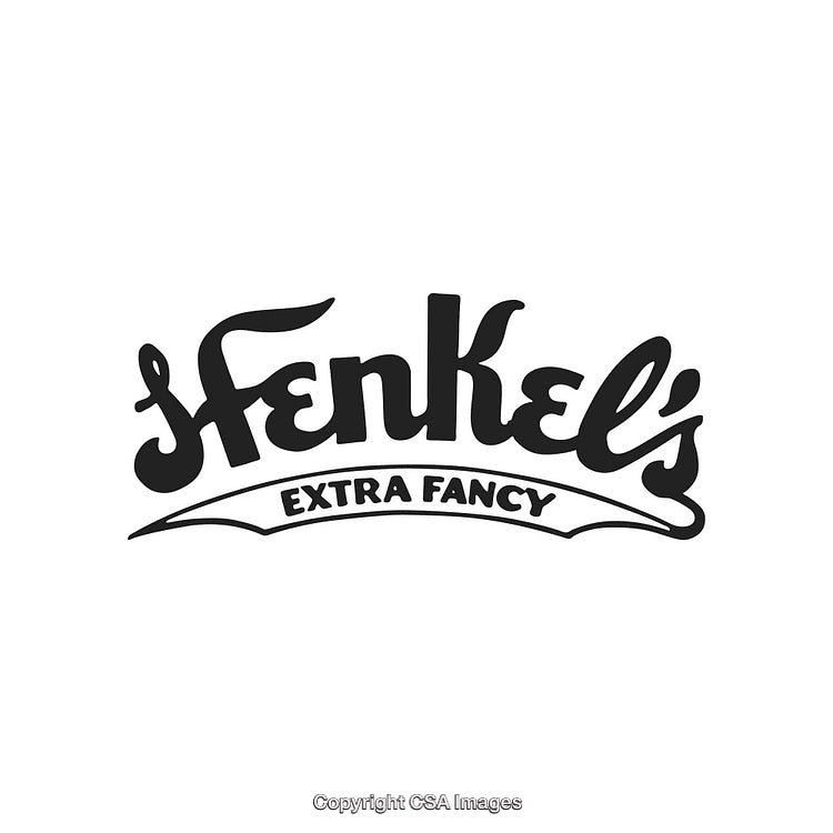 Stylish Retro Logo Design Featuring 'Fenkel's Extra Fancy' in Classic Typography