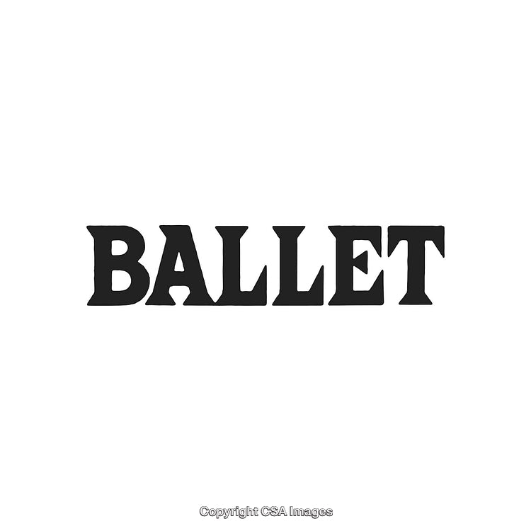 Elegant Text Design Featuring the Word Ballet in a Classic Typeface
