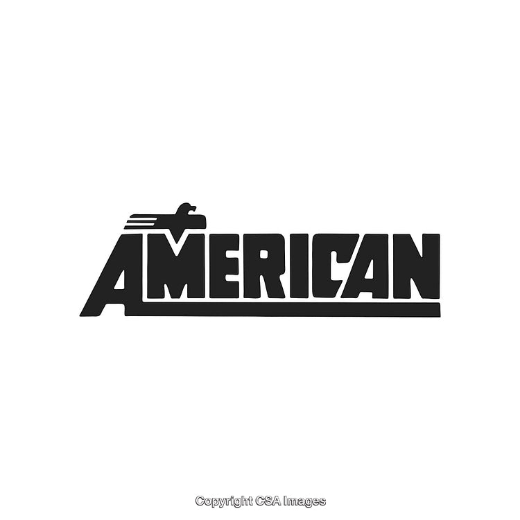 American-Themed Logo Design Featuring Bold Fonts and Eagle Graphics