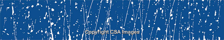 Abstract Blue and White Paint Splattered Background Texture with Linear Streaks