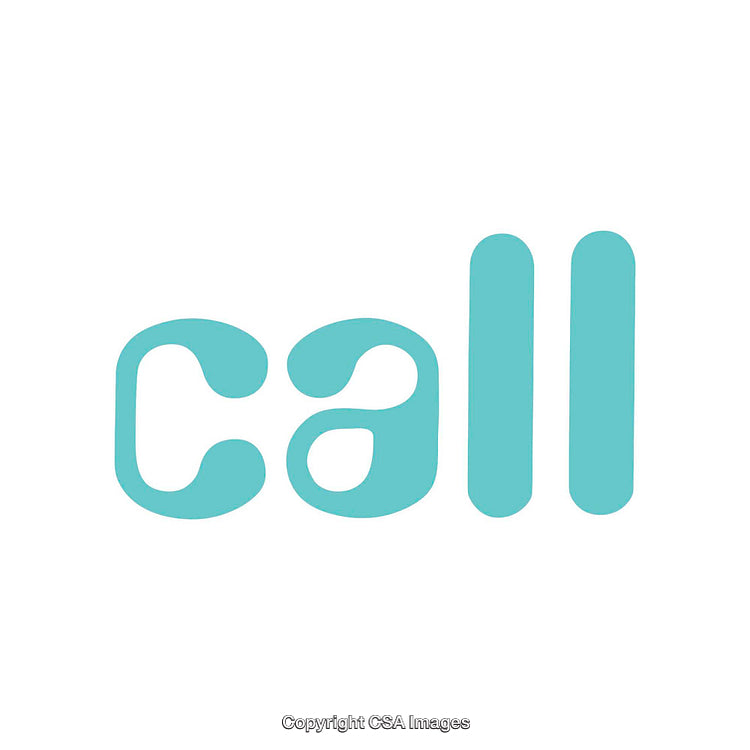 Light Blue Call Icon on a White Background