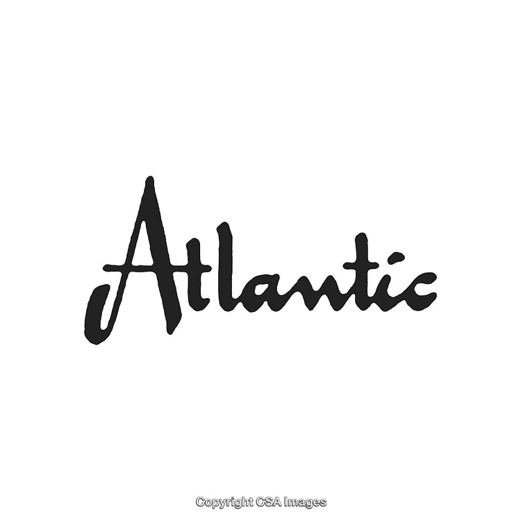 Stylized Handwritten Atlantic Logo on White Background