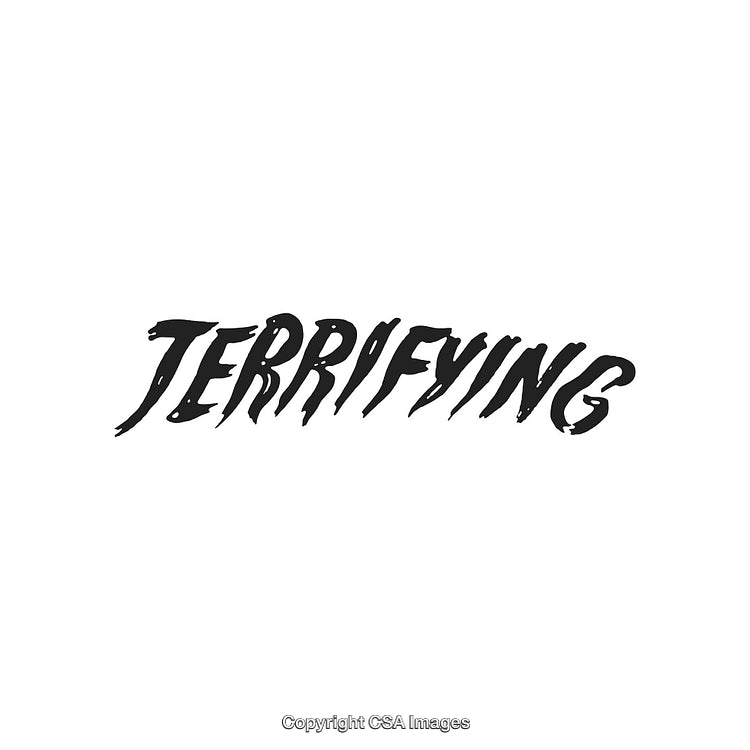 Terrifying Graphic Design Featuring Bold Text With a Distressed Horror Style
