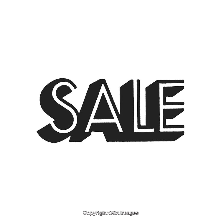 Bold Black And White Typography Sale Design for Promotional Use