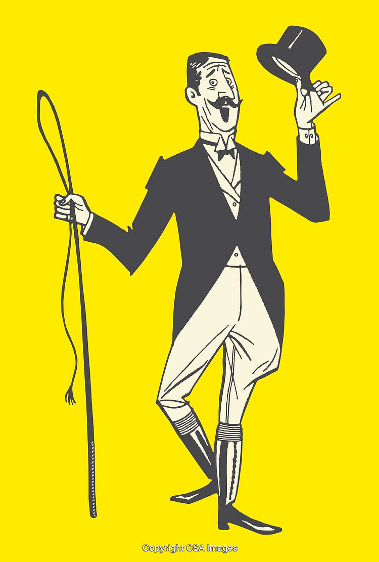 Elegant Line Art Illustration of a Man in Formal Attire