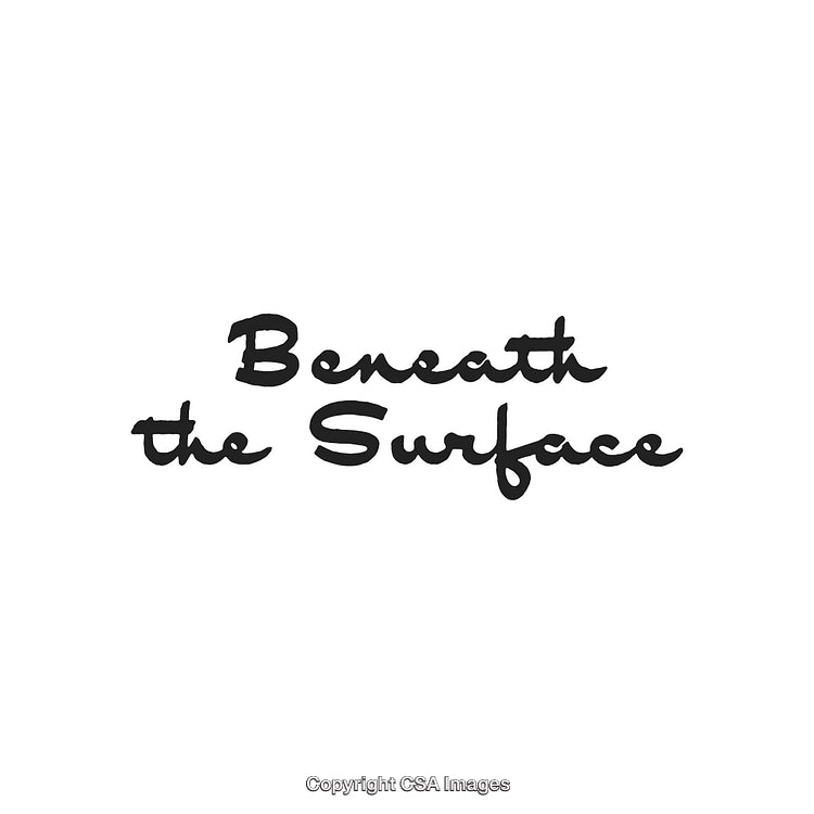 Artistic Handwritten Phrase Talking About Depth and Exploration