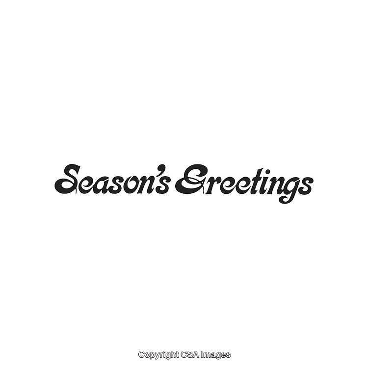 Elegant Season's Greetings Textual Design in a Festive Font