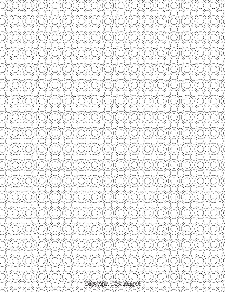 Black and White Geometric Patterned Background with Circular Designs