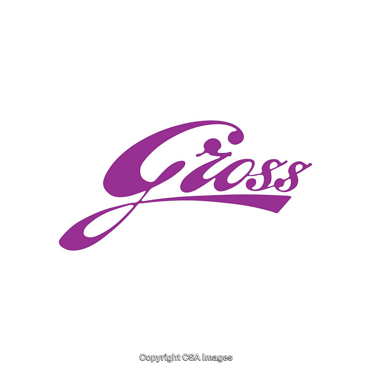 Stylized Purple Script Logo on a Simple White Background