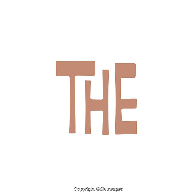 Minimalistic Brown Word Art with Themed Typography on White Background