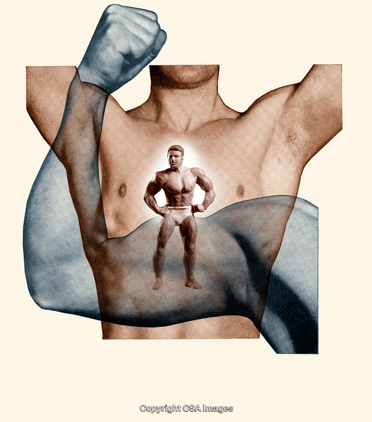 Conceptual Artwork Depicting Strength and Power Using Abstract Illustrations