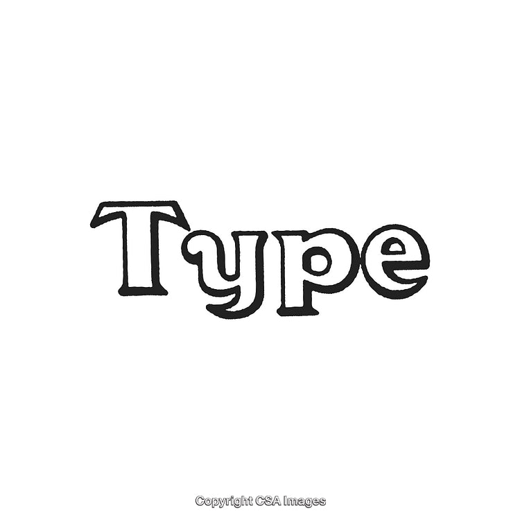 Creative Hand-Drawn Typography Design Featuring the Word 'Type' in Bold Black Font