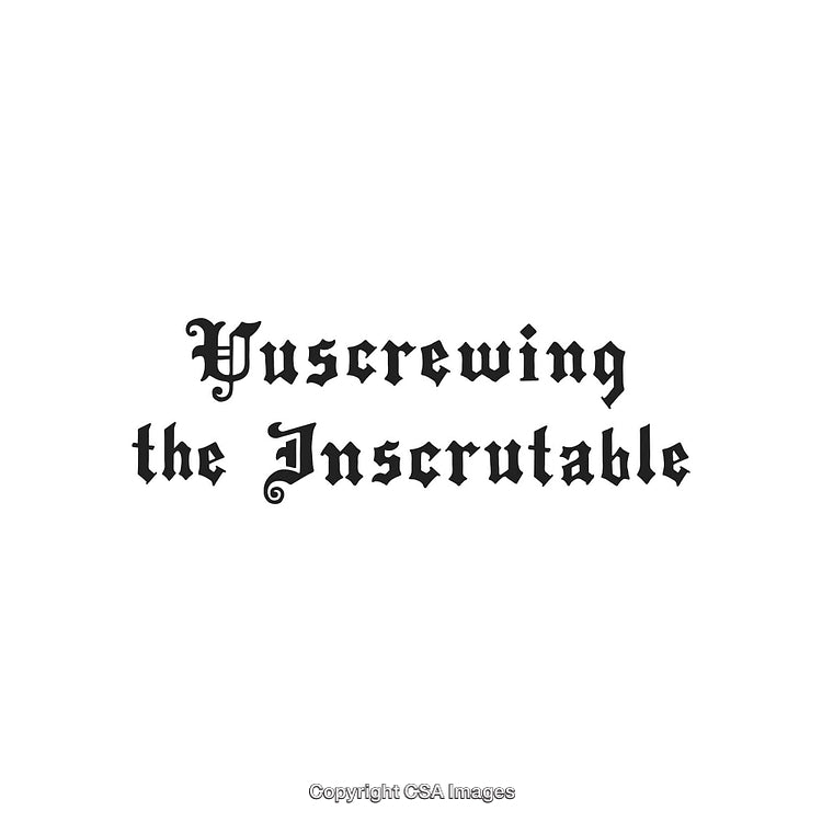 Decorative Gothic Typeface Text with Mysterious Conceptual Message and Style