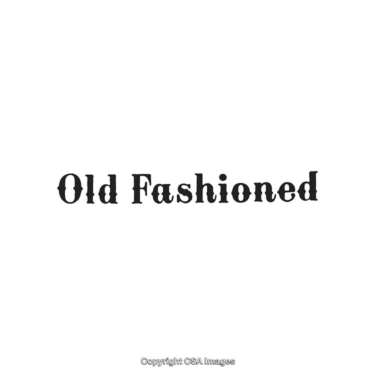 Elegant Representation of a Vintage Old-Fashioned Style Concept in Typography